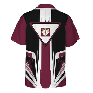 Railspirit Boston and Maine Railroad Hawaiian Shirt Bold Graphic Style All Over Printed Shirt