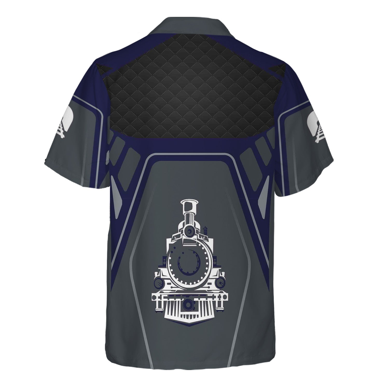 Railspirit Personalized Chesapeake and Ohio Railway Hawaiian Shirt Steam Locomotive Engine Graphic C&O Train Shirt All Over Print