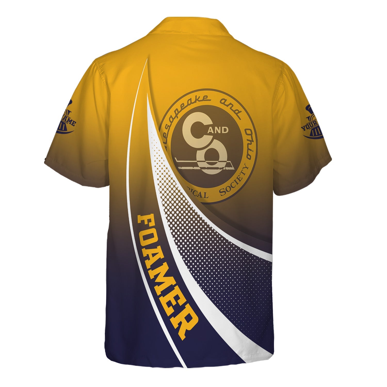 Railspirit Personalized Chesapeake and Ohio Railway Hawaiian Shirt Railway-Themed Style C&O Shirt Gift Idea For Trainspotter