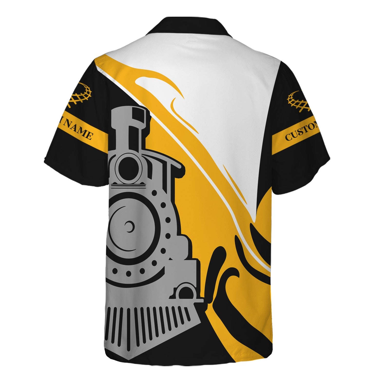 Railspirit Personalized BNSF Railway Hawaiian Shirt Flame-Inspired Style Shirt Gift Idea For Train Lovers