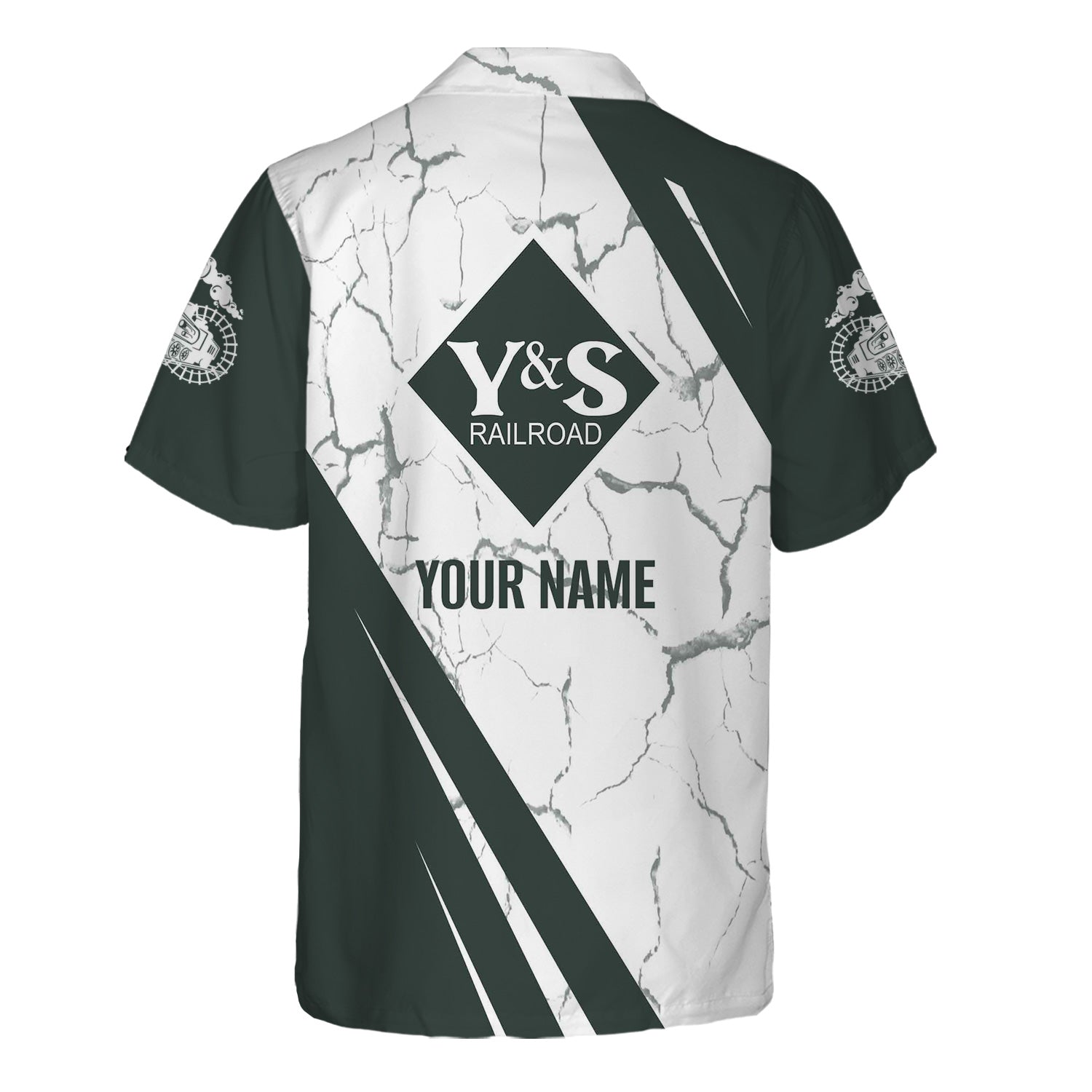 Railspirit Personalized Youngstown & Southern Railroad Hawaiian Shirt Crackle Texture Style Shirt For Trackhead