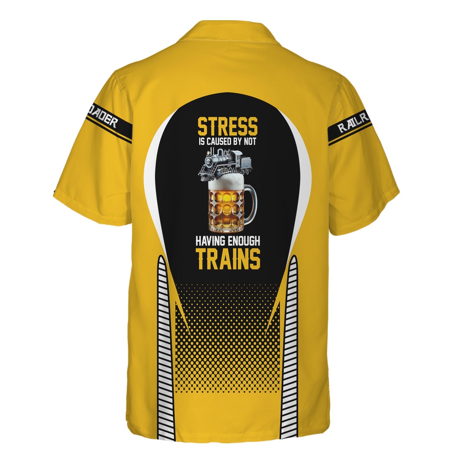 Railspirit  Personalized  Richmond, Fredericksburg And Potomac Railroad Hawaiian Shirt  Stress Is Caused By Not Having Enough Trains  Shirt All Over Print