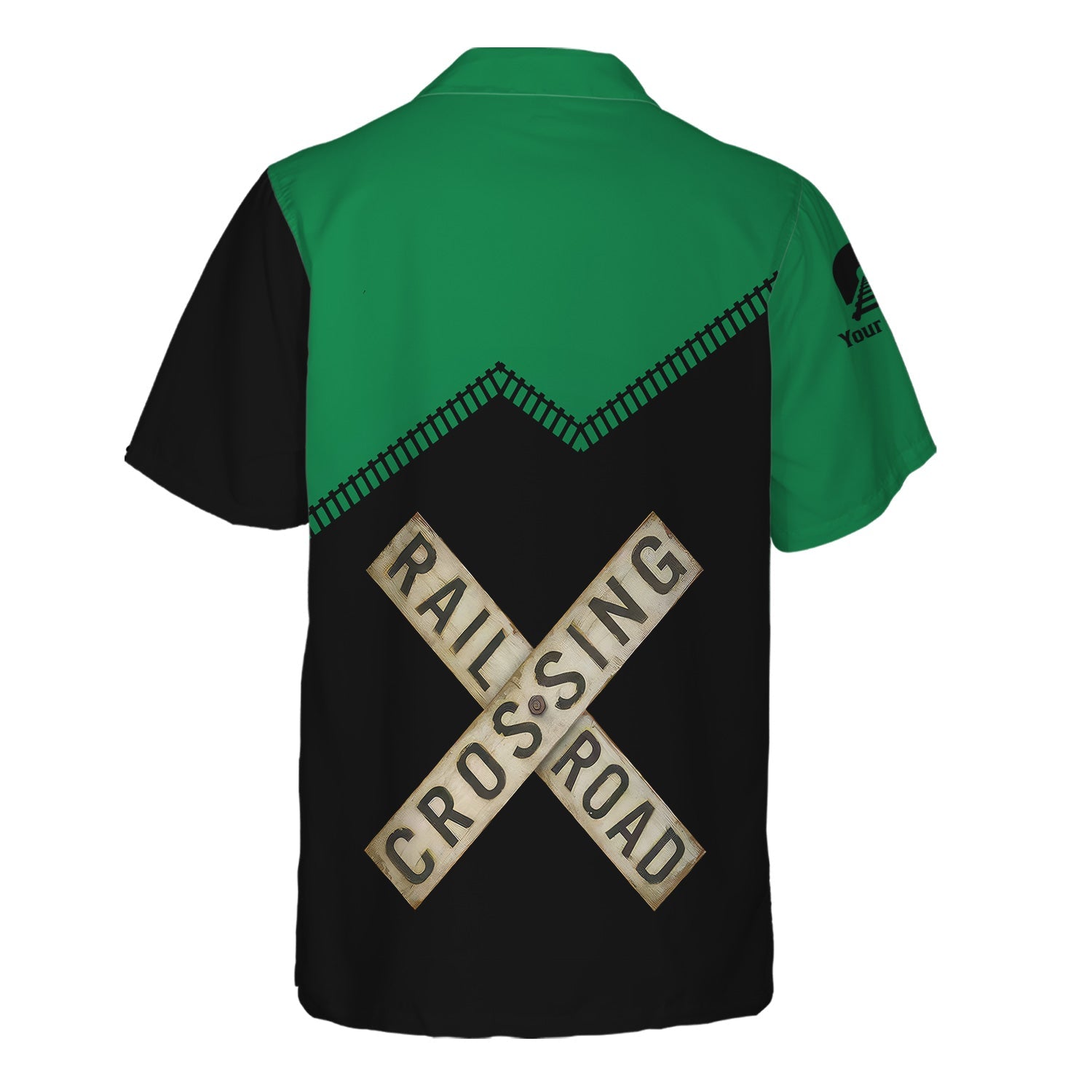 Railspirit Personalized Pittsburgh And Lake Erie Railroad Hawaiian Shirt Railroad Crossing Printed Train Track Shirt