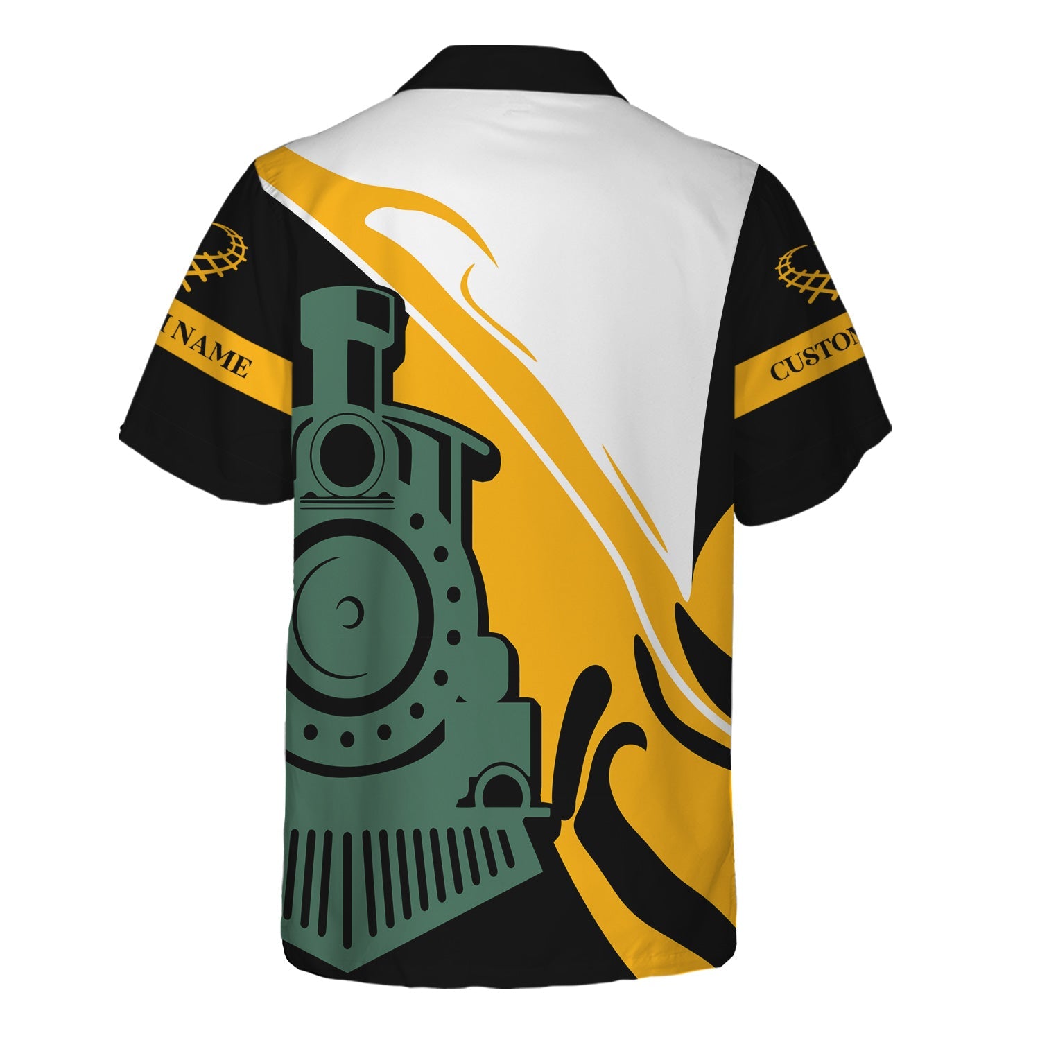 Railspirit Personalized Pittsburgh And Lake Erie Railroad Hawaiian Shirt Flame-Inspired Style Shirt Gift Idea For Train Lovers