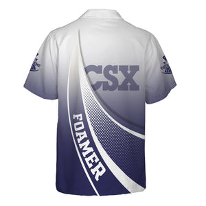 Railspirit Personalized CSX Transportation Railroad Hawaiian Shirt Railway-Themed Style Shirt Gift Idea For Trainspotter