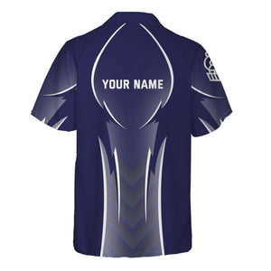 Railspirit Personalized CSX Transportation Railroad Hawaiian Shirt Striking Line Style Train Shirt For Locomotive Lovers