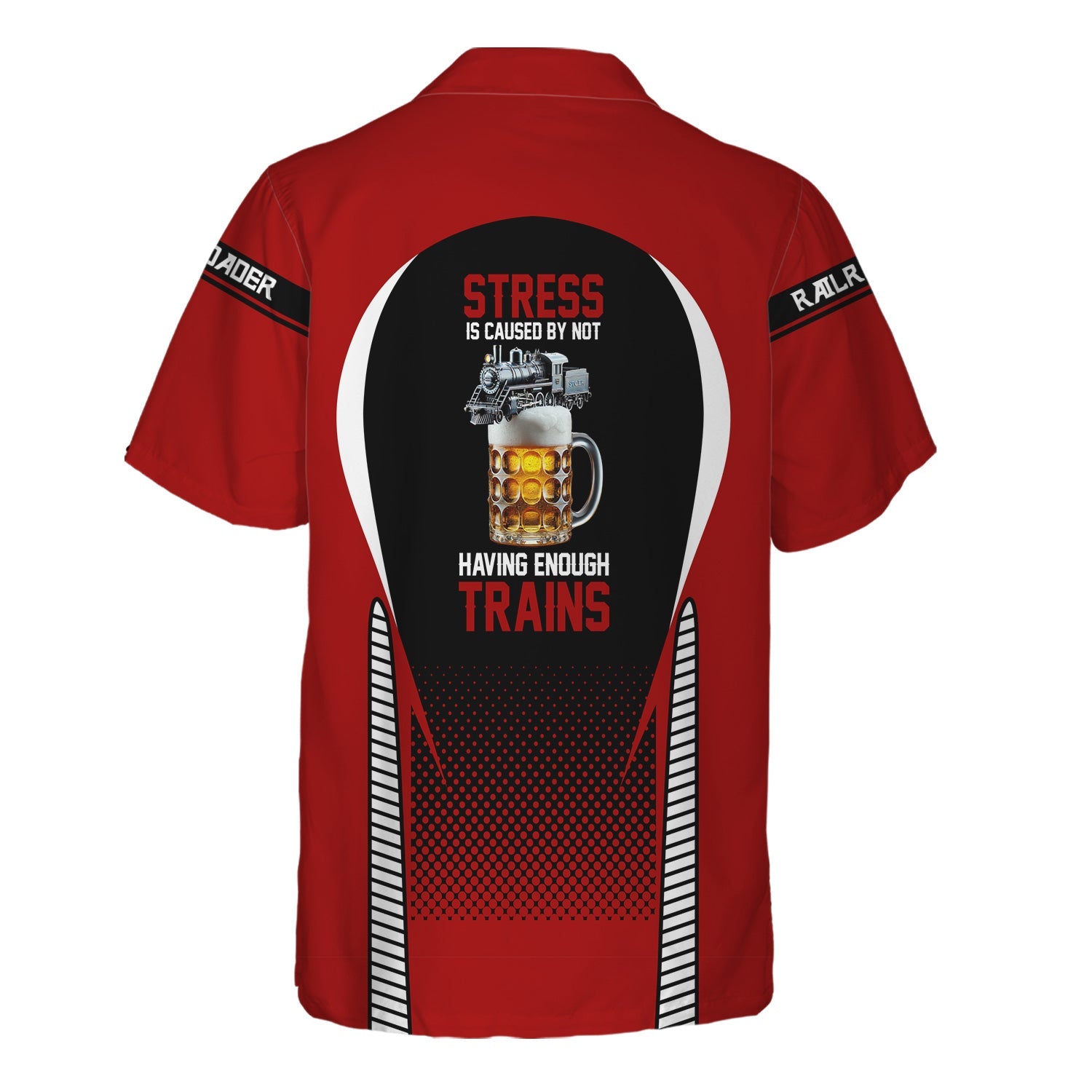 Railspirit  Personalized  Monon Railroad Hawaiian Shirt  Stress Is Caused By Not Having Enough Trains  Shirt All Over Print