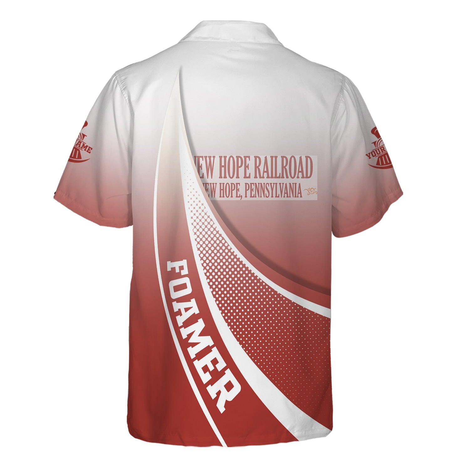 Railspirit Personalized New Hope Railroad Hawaiian Shirt Railway-Themed Style Shirt Gift Idea For Trainspotter