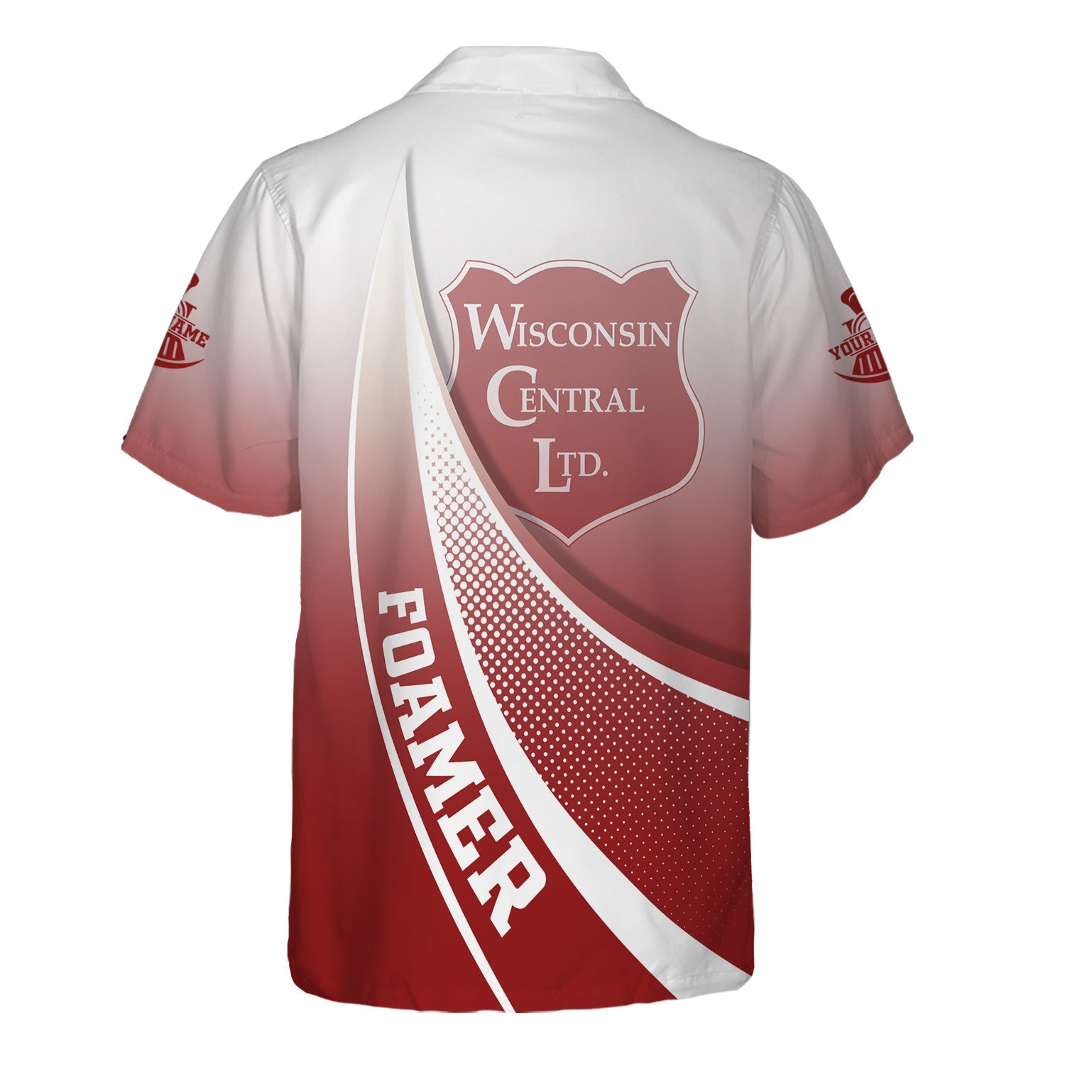 Railspirit Personalized Wisconsin Central Ltd Railroad Hawaiian Shirt Railway-Themed Style Shirt Gift Idea For Trainspotter