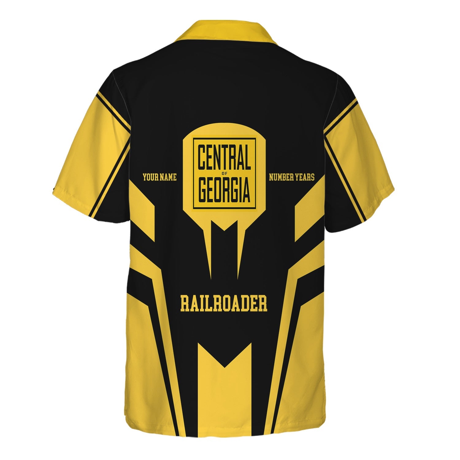 Railspirit Personalized Central of Georgia Railway Hawaiian Shirt Custom Year Railroader Shirt Gift Idea For Train Lover