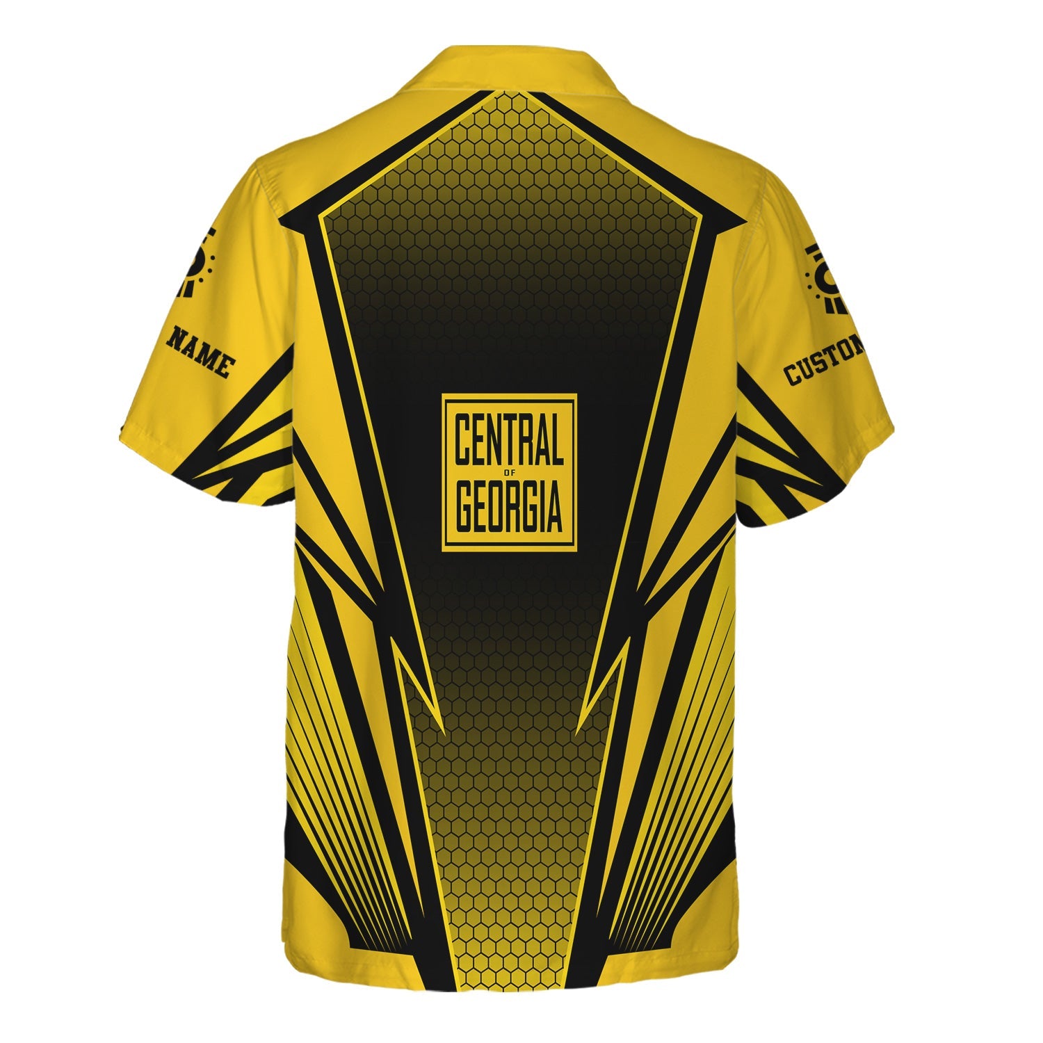 Railspirit Personalized Central of Georgia Railway Hawaiian Shirt Lightning Graphic Style Shirt Gift Idea For Train Lover