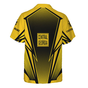 Railspirit Personalized Central of Georgia Railway Hawaiian Shirt Lightning Graphic Style Shirt Gift Idea For Train Lover