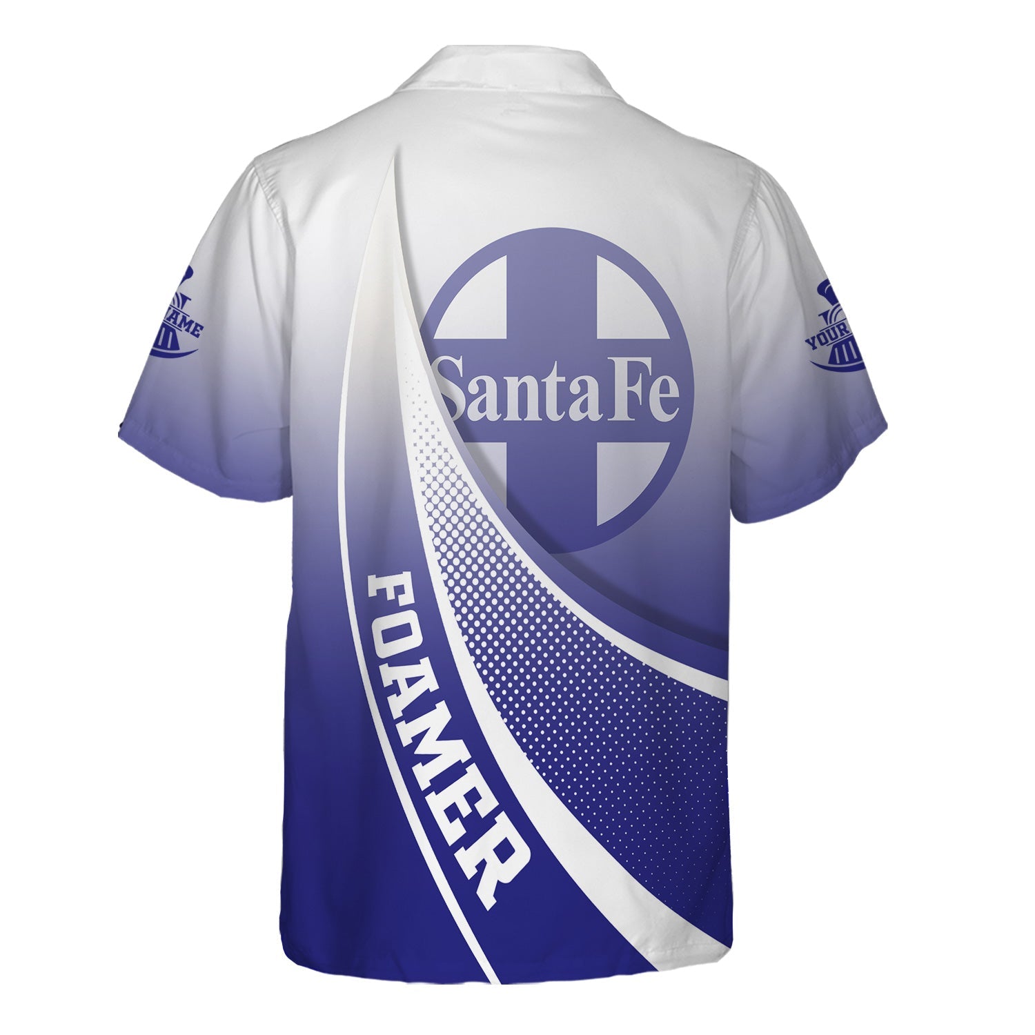 Railspirit Personalized Santa Fe Railway Hawaiian Shirt Railway-Themed Style Atchison, Topeka and Santa Fe Railway Shirt Gift Idea For Trainspotter