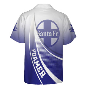 Railspirit Personalized Santa Fe Railway Hawaiian Shirt Railway-Themed Style Atchison, Topeka and Santa Fe Railway Shirt Gift Idea For Trainspotter