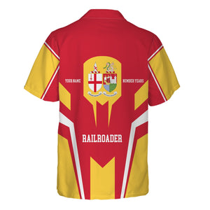 Railspirit Personalized Great Western Railway Hawaiian Shirt Custom Year Railroader Shirt Gift Idea For Train Lover