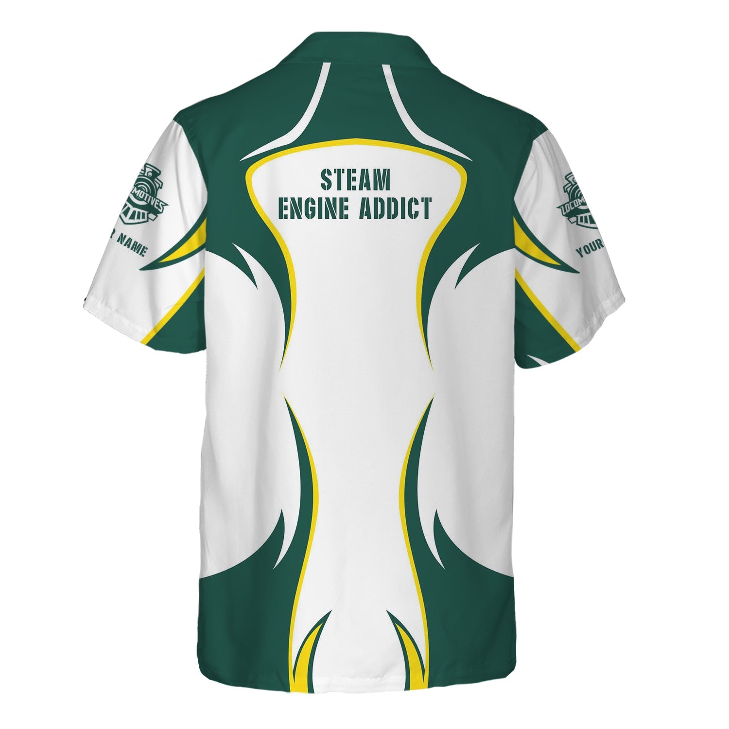 Railspirit Personalized Great Western Railway Hawaiian Shirt Distinctive Flame Style Shirt For Steam Engine Addict