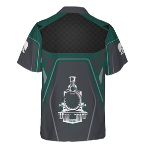 Railspirit Personalized Great Western Railway Hawaiian Shirt Steam Locomotive Engine Graphic Train Shirt All Over Print