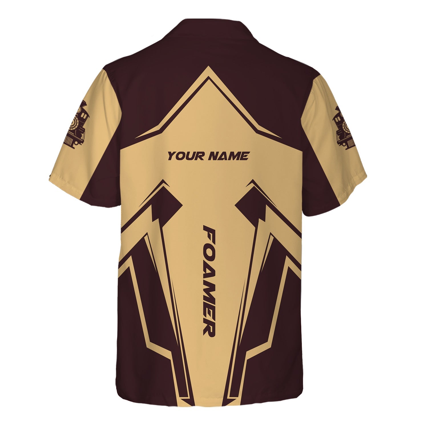 Railspirit Personalized London, Midland and Scottish Railway Hawaiian Shirt Railway Trainspotter Style Shirt Gift Idea For Foamers