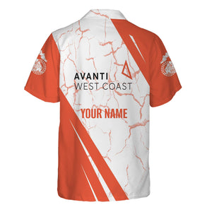 Railspirit Personalized Avanti West Coast Hawaiian Shirt Crackle Texture Style Shirt For Trackhead