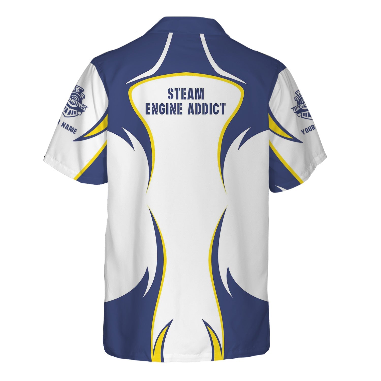 Railspirit Personalized London and North Eastern Railway Hawaiian Shirt Distinctive Flame Style Shirt For Steam Engine Addict