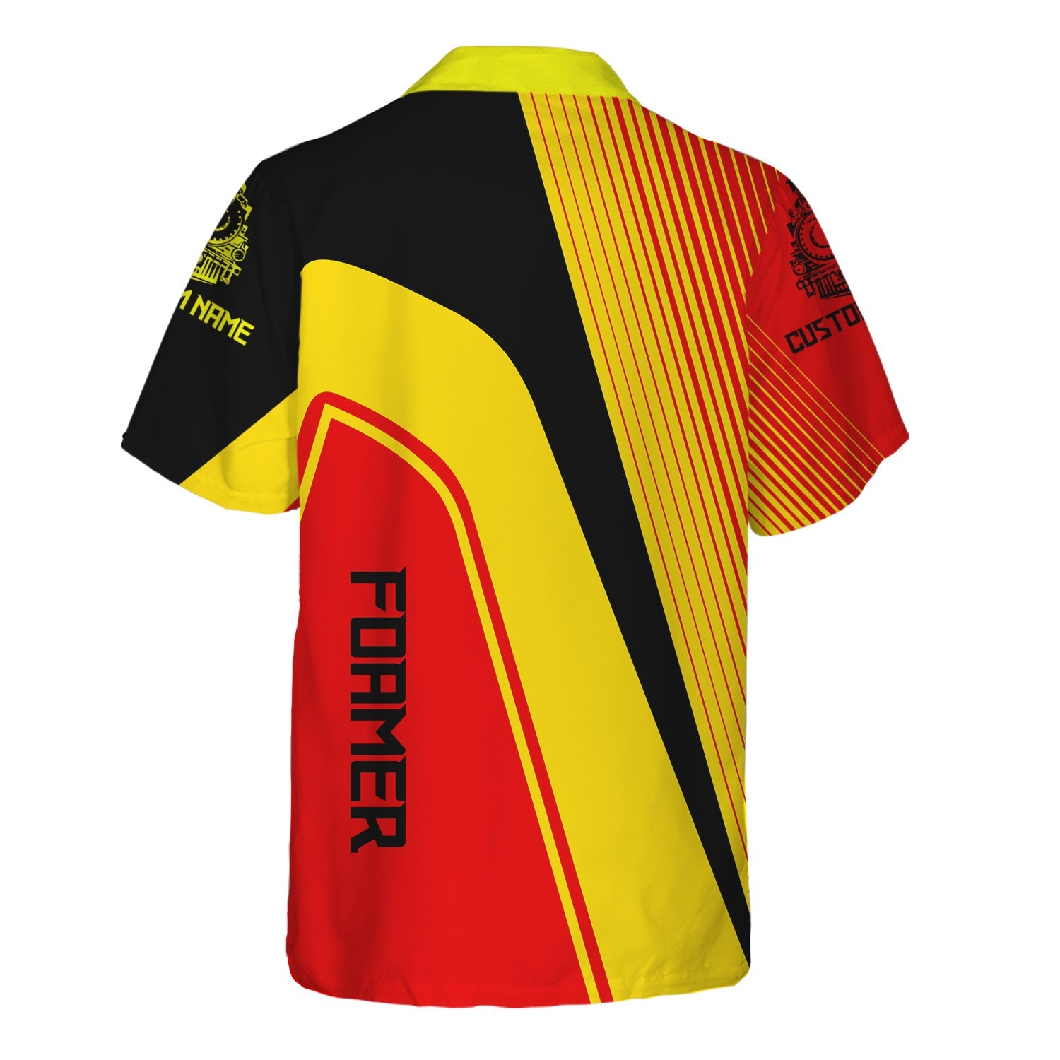 Railspirit Personalized Iowa Interstate Railroad Hawaiian Shirt Vibrant Striking Style IAIS Shirt For Rail Enthusiasts