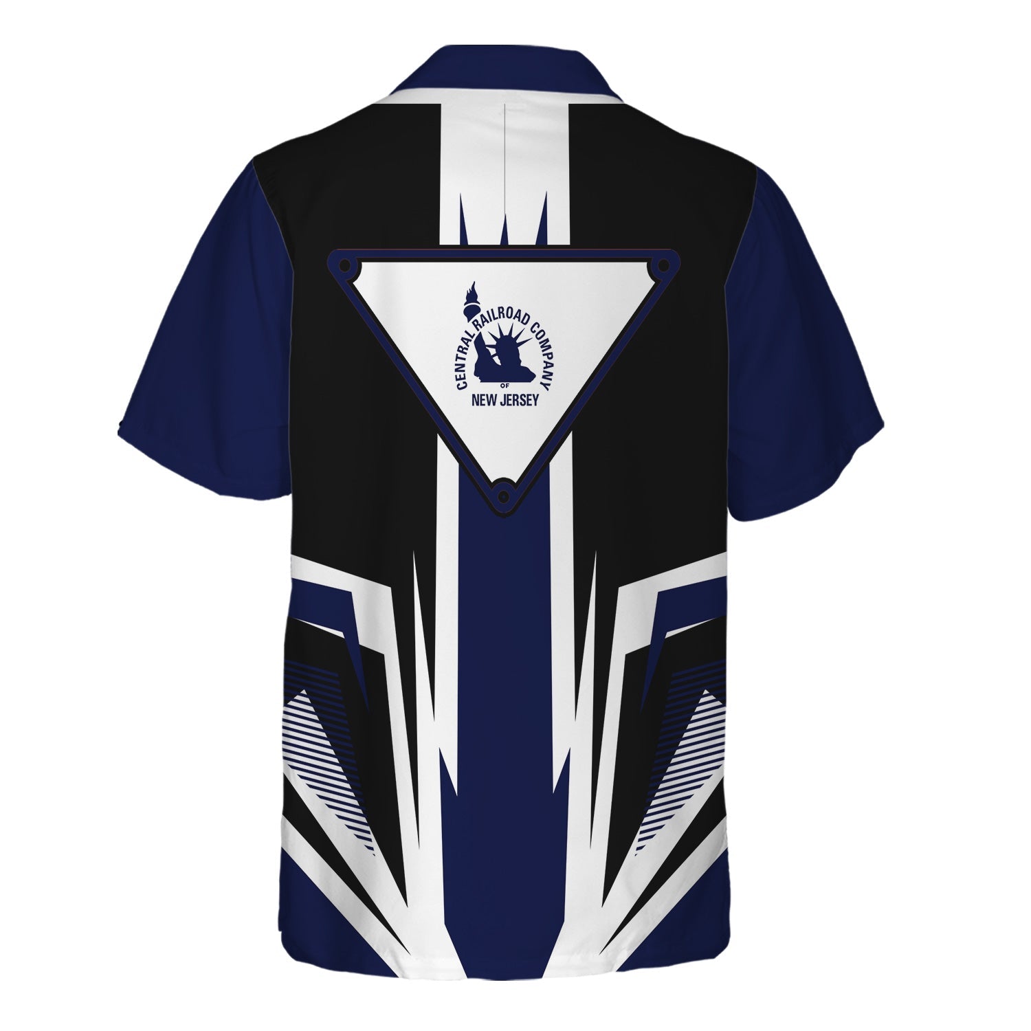 Railspirit CNJ Jersey Central Railroad Hawaiian Shirt Bold Graphic Style All Over Printed Shirt