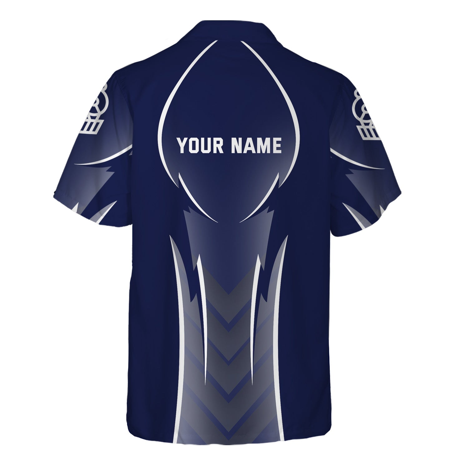 Railspirit Personalized Jersey Central Railroad Hawaiian Shirt Striking Line Style CNJ Train Shirt For Locomotive Lovers