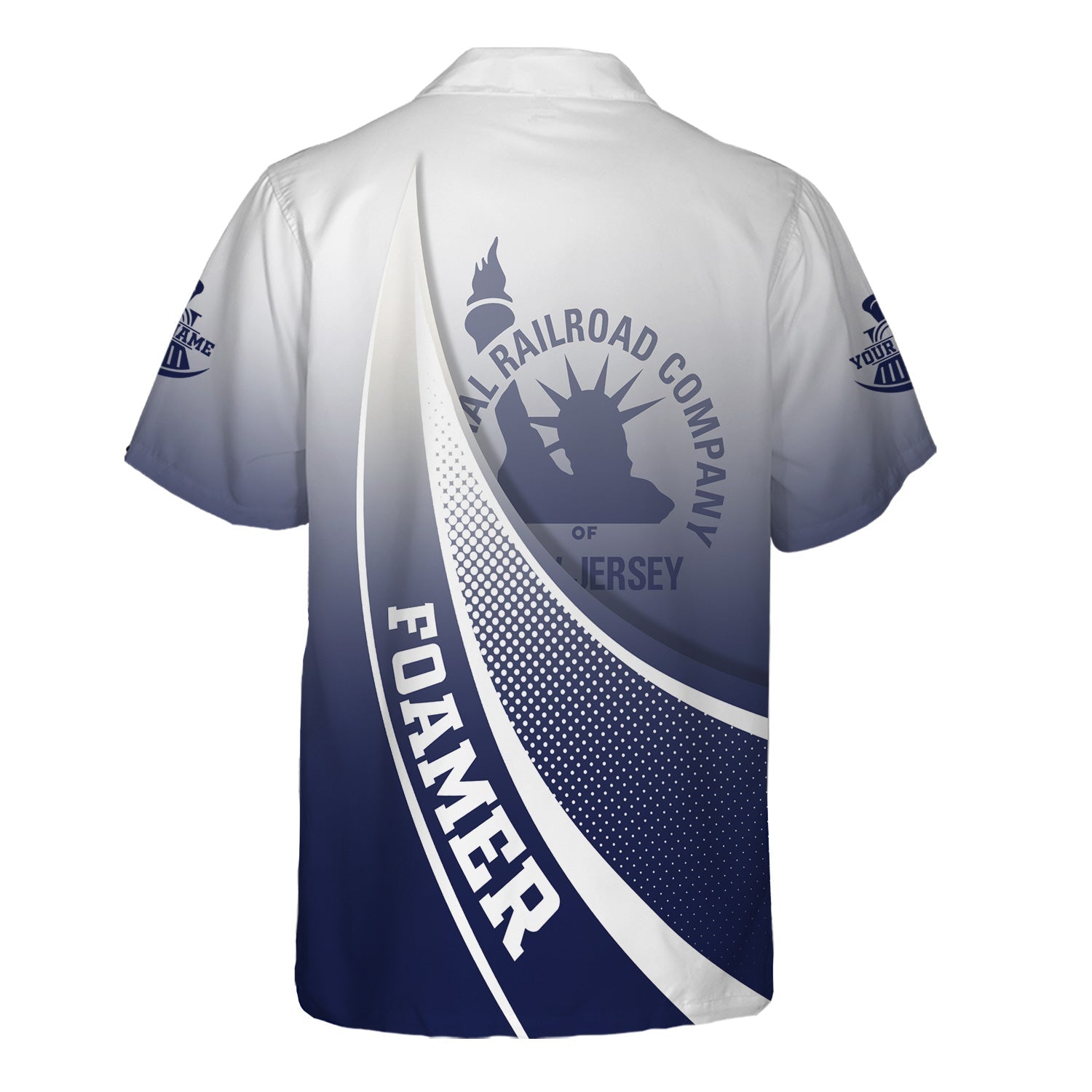 Railspirit Personalized CNJ Jersey Central Railroad Hawaiian Shirt Railway-Themed Style Shirt Gift Idea For Trainspotter