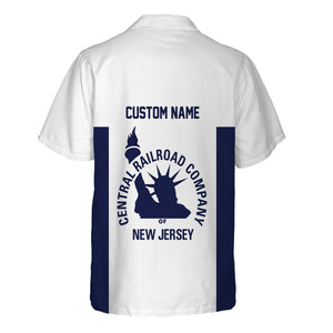 Railspirit Custom Name CNJ Jersey Central Railroad Hawaiian Shirt Yes I Need All Those Train Printed Shirt