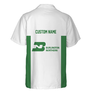 Railspirit Custom Name Burlington Northern Railroad Hawaiian Shirt Yes I Need All Those Train Printed Shirt