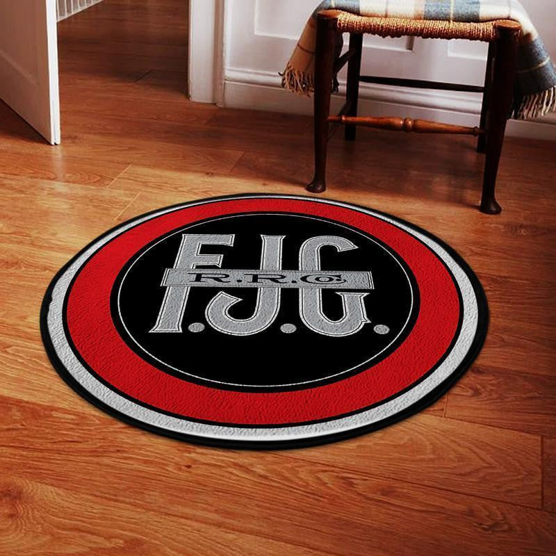 Railspirit Fjg Round Mat Fonda Johnstown & Gloversville Railroad Round Floor Mat Room Rugs Carpet Outdoor Rug Washable Rugs