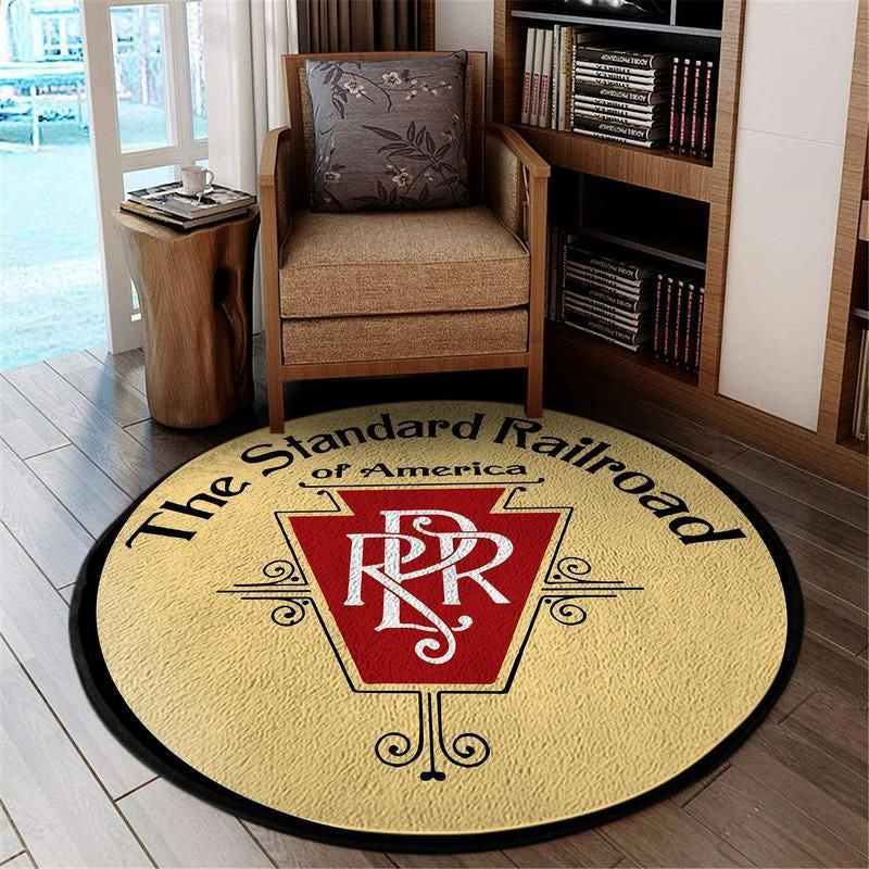 Railspirit Rpr Railroad Reproduction Living Room Round Mat Circle Rug