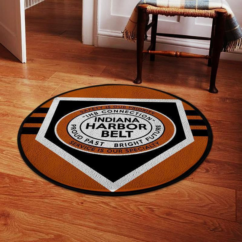 Railspirit Ihb Round Mat Ihb Indiana Harbor Belt Railroad Round Floor Mat Room Rugs Carpet Outdoor Rug Washable Rugs