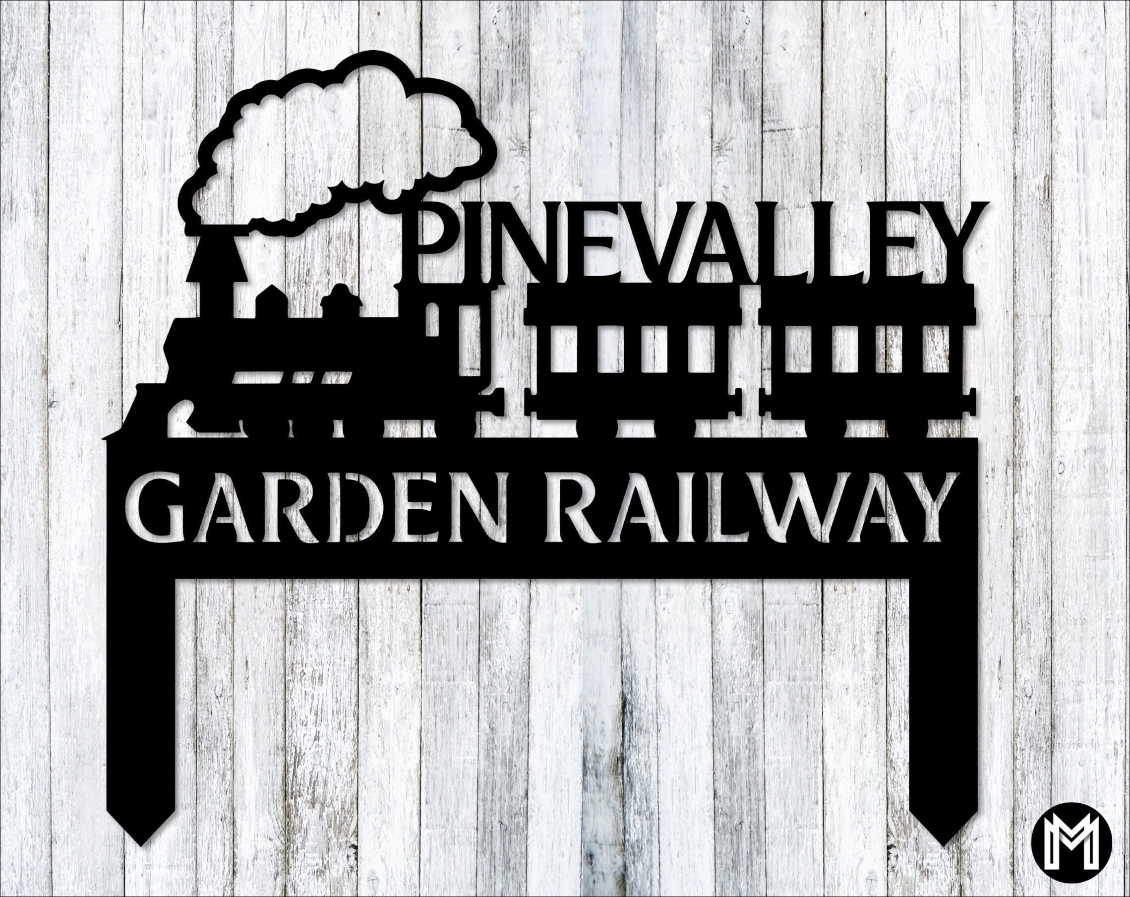 Railspirit Garden Railroad Sign, Custom Train Signs, Model Train Lover Gift, Garden Railroad Decor, Garden Railway Sign