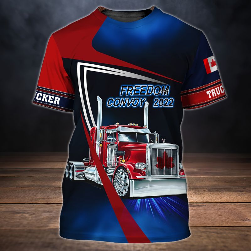 Custom Truck Driver Gift Shirt, Love Truck Shirt, Apparel Truck Driver Shirt, 3D Printed Graphics
