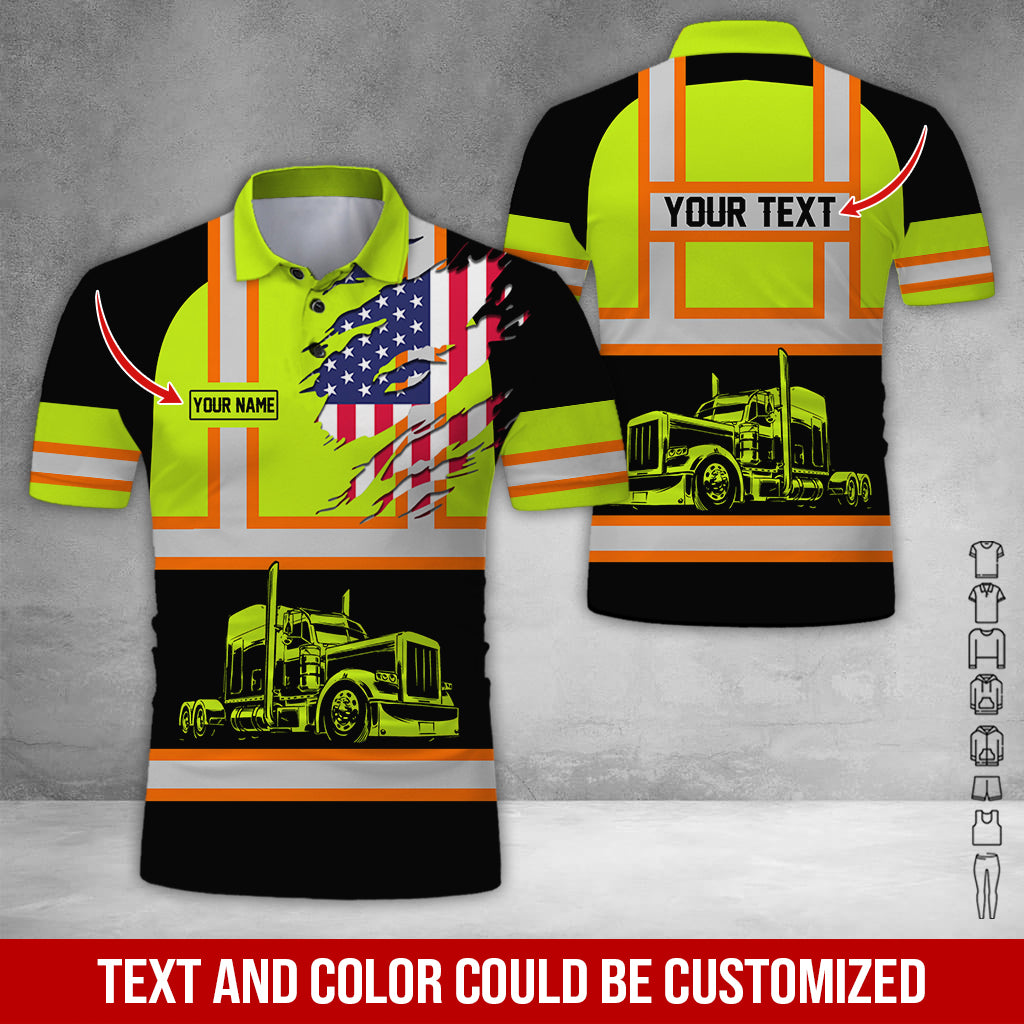 Customized Name Trucker Uniform 3D Printed Clothes, Personalized Trucking Gear