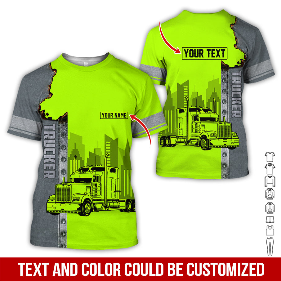 Custom Name Love Tow Truck Printed Clothes, Perfect for Tow Truck Lovers