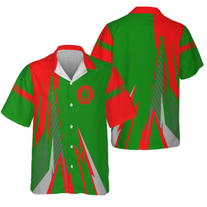 Railspirit Personalized Elgin Joliet And Eastern Railroad Hawaiian Shirt Lightning-Inspired Railway Style Shirt For Train Lovers