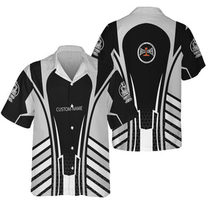 Railspirit Personalized Bessemer And Lake Erie Railroad Hawaiian Shirt Striped Railroad Style Train Shirt All Over Print