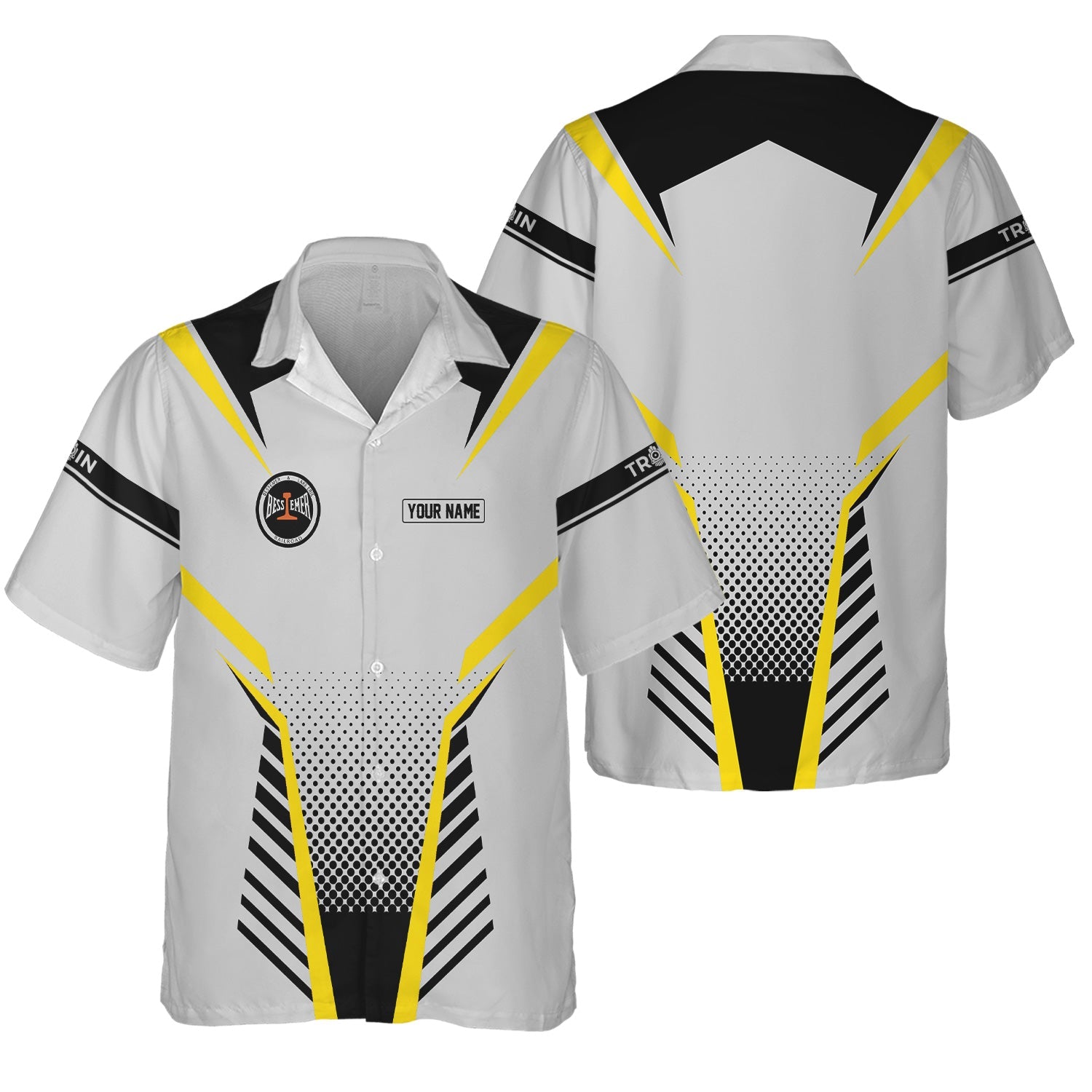 Railspirit Personalized Bessemer And Lake Erie Railroad Hawaiian Shirt Unisex Train Shirt All Over Print