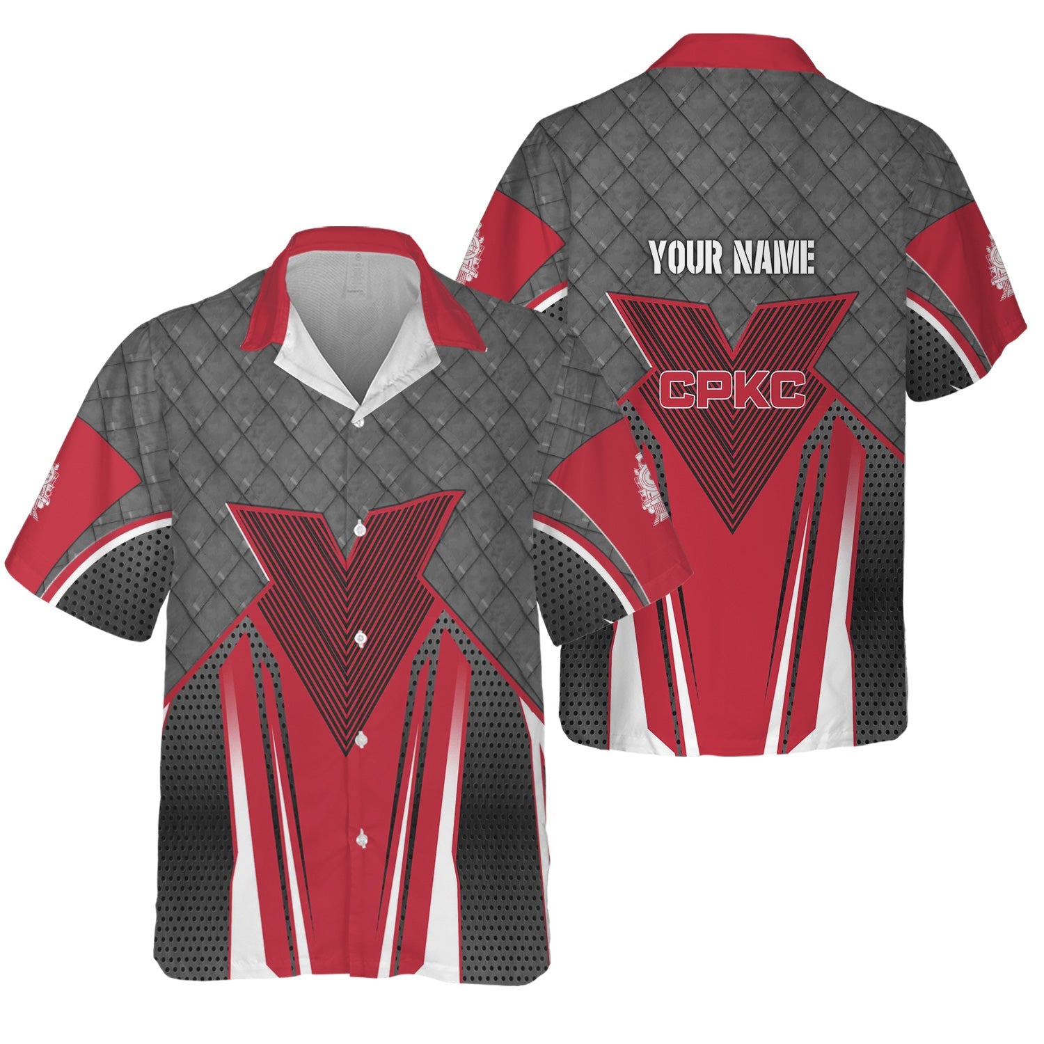 Railspirit Personalized Canadian Pacific Kansas City Hawaiian Shirt Rugged Steel Vibes CPKC Train Shirt All Over Print