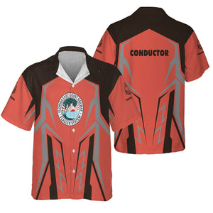 Railspirit Personalized Florida East Coast Railway Hawaiian Shirt Futuristic Design with Custom Job Train Shirt