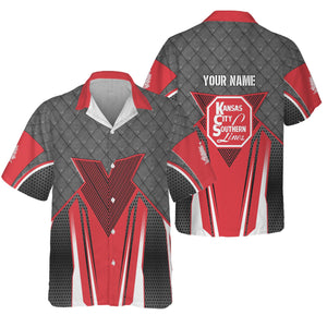 Railspirit Personalized Kansas City Southern Hawaiian Shirt Rugged Steel Vibes Train Shirt All Over Print