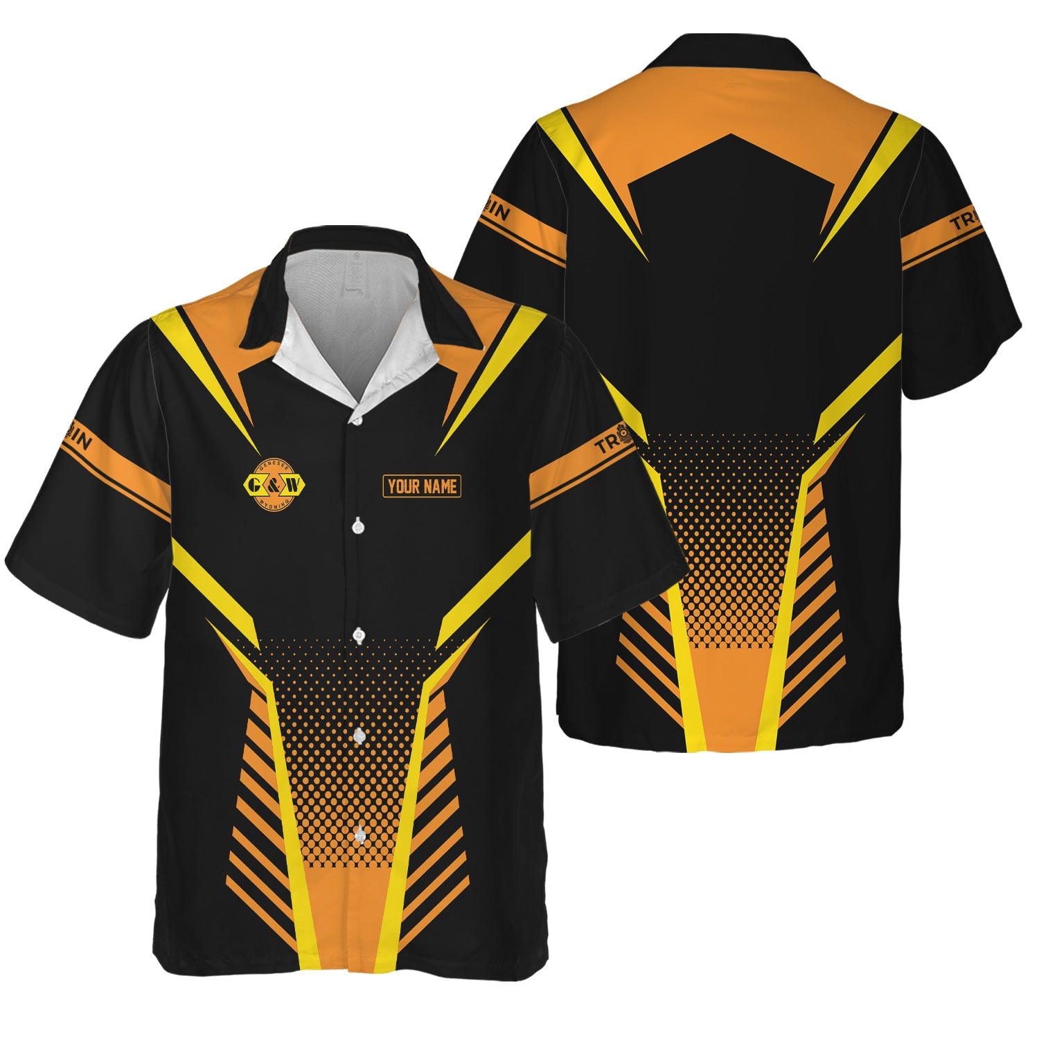 Railspirit Personalized Genesee & Wyoming Inc. Railroad Hawaiian Shirt Unisex Train Shirt All Over Print