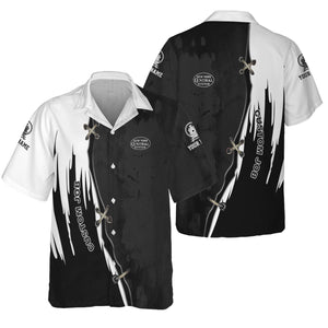 Railspirit Personalized New York Central Railroad Hawaiian Shirt Retro Stitches Design with Custom Position Train Shirt