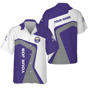 Railspirit Personalized Southern Pacific Railroad Hawaiian Shirt Unique Design with Custom Job Position Train Shirt