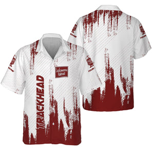 Railspirit Personalized Delaware, Lackawanna and Western Railroad Hawaiian Shirt Paint Impact Design DL&W Train Shirt for Trackhead