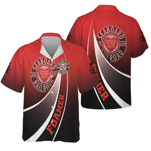 Railspirit Personalized Seaboard Air Line Railroad Hawaiian Shirt Railway-Themed Style Shirt Gift Idea For Trainspotter
