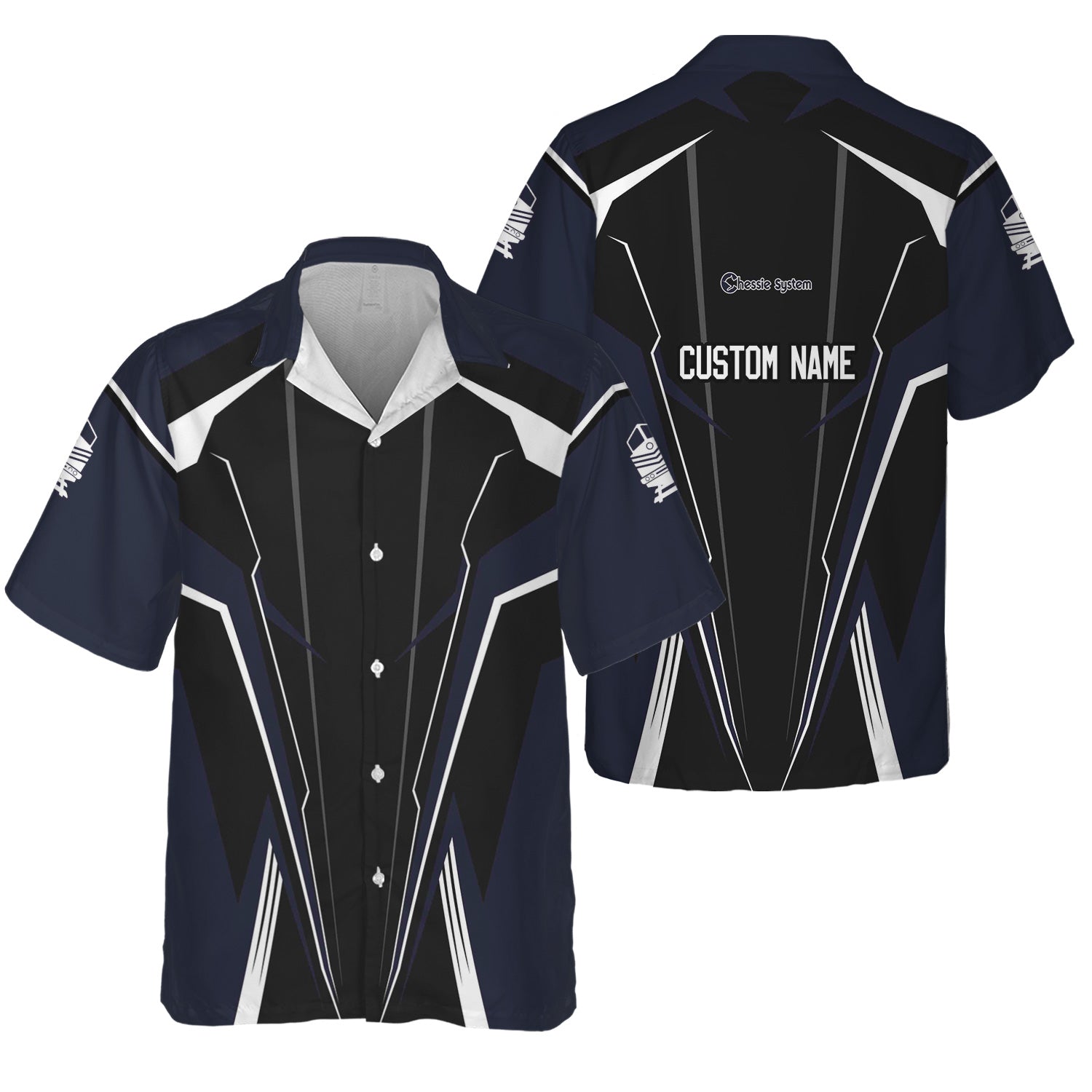 Railspirit Personalized Chessie System Railroad Hawaiian Shirt Lightning-Edge Design Train Shirt For Railroad Lovers