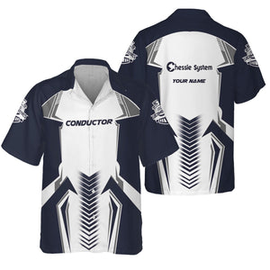 Railspirit Personalized Chessie System Railroad Hawaiian Shirt Standout Style with Custom Position Train Shirt